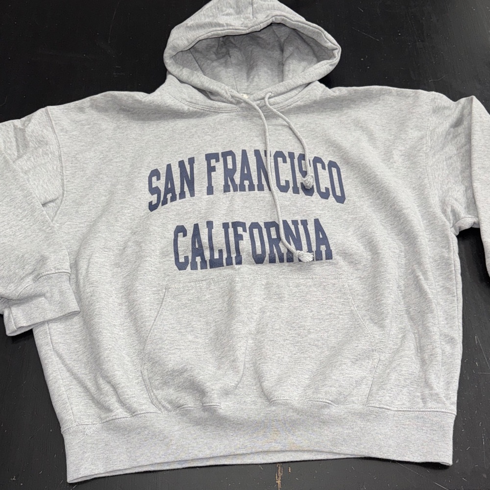 john galt for brandy melville SAN FRANCISCO hoodie. athletic gray. NEW no tags.